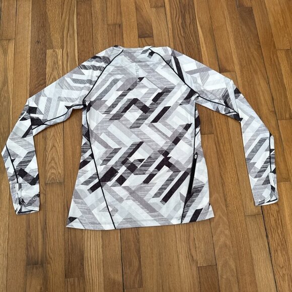 Coolibar UPF 50+ Women's Accelera Tee Fitness Gray/ White Size Small - Picture 5 of 7